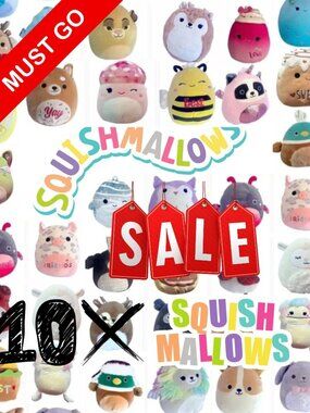 🧸 💖LOT OF 10 Squishmallows Plush Bundle 🧸✨ MUST GO! 🔥PROMO